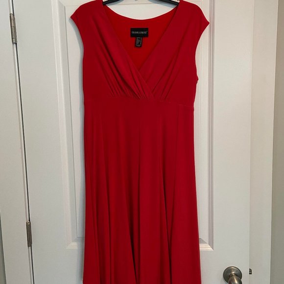 frank lyman red dress